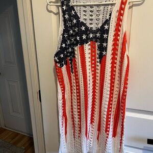 American Flag Crochet Dress